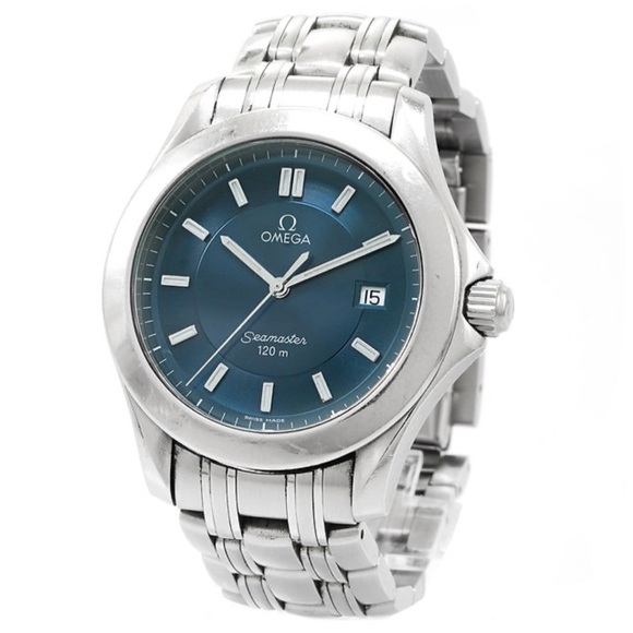 Omega Seamaster Watch 120M 196.1501 Rare Blue Dial Cal 1538 36mm - Picture 4 of 8